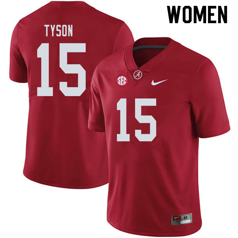 Alabama Crimson Tide Women's Paul Tyson #15 Crimson NCAA Nike Authentic Stitched 2019 College Football Jersey BV16I05OY
